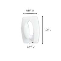 Thumbnail for 3M Command Mini Plastic Hook 11/8 in. L 6-Pack. | Gilford Hardware