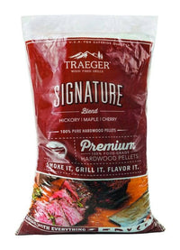 Thumbnail for Traeger Signature All Natural Cherry/Hickory/Maple Hardwood Pellets 20 lb. | Gilford Hardware