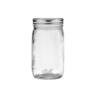 Thumbnail for Ball Smooth Sided Regular Mouth Canning Jar 1 qt. 12-pack. | Kitchen & Dining | Gilford Hardware