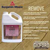 Thumbnail for Benjamin Moore Remove Exterior Finish and Stain Remover 1 gal. | Cleaning Supplies | Gilford Hardware & Outdoor Power Equipment
