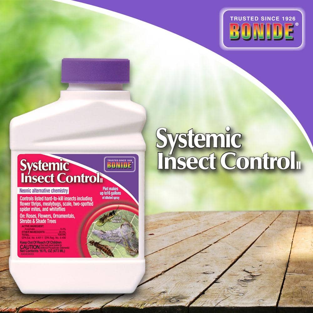 Bonide Systemic Spray Liquid Concentrate Insect Killer 1 pt. | Herbicides | Gilford Hardware