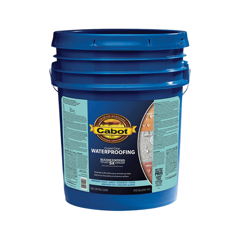 Cabot Crystal Clear Water-Based Waterproofer Wood Protector 5 gal. | Gilford Hardware 