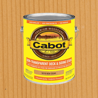 Thumbnail for Cabot Semi-Transparent 16316 New Cedar Oil-Based Deck and Siding Stain 1 gal. | Stains | Gilford Hardware