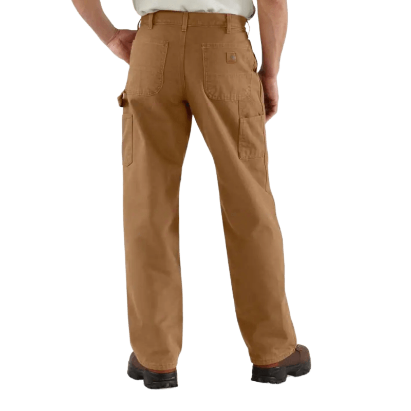 Carhartt Men's Flannel Lined Duck Pants Brown | Gilford Hardware