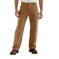 Thumbnail for Carhartt Men's Flannel Lined Duck Pants Brown | Gilford Hardware