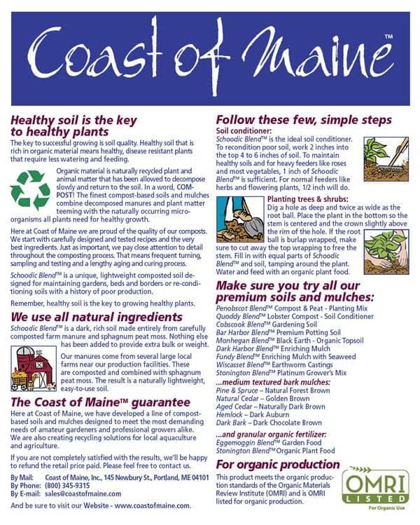 Coast Of Maine Penobscot Blend Compost & Peat 1 ft³ | Gilford Hardware
