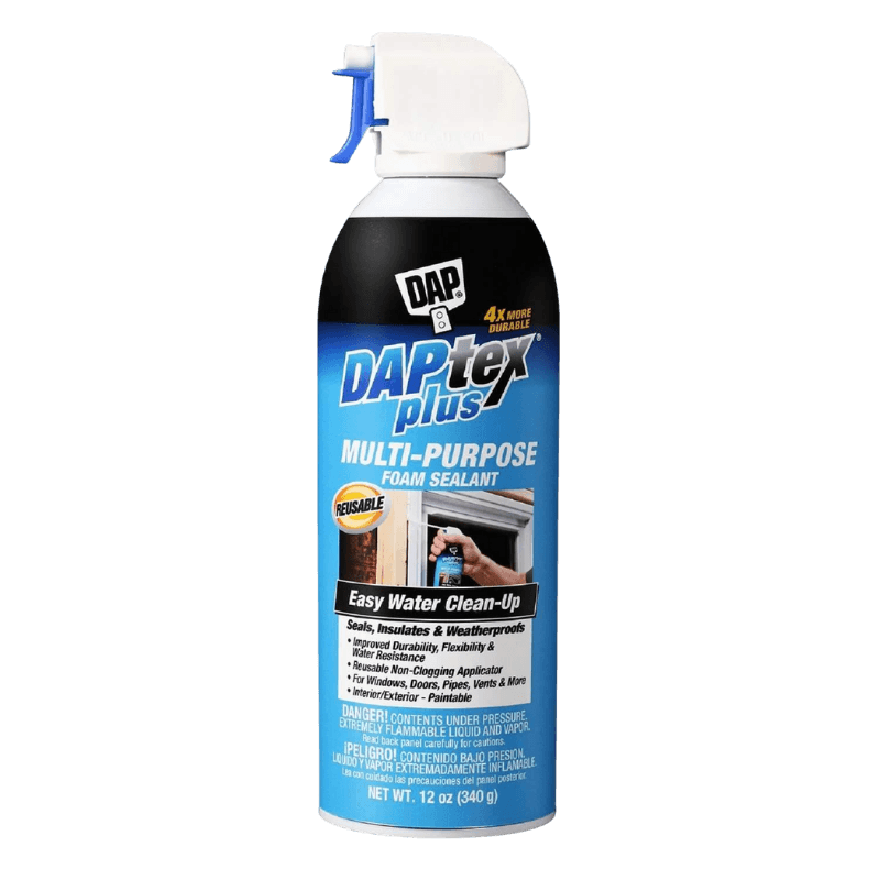 DAP Daptex Plus Foam Sealant White 12 oz. | Wall Patching Compounds & Plaster | Gilford Hardware & Outdoor Power Equipment