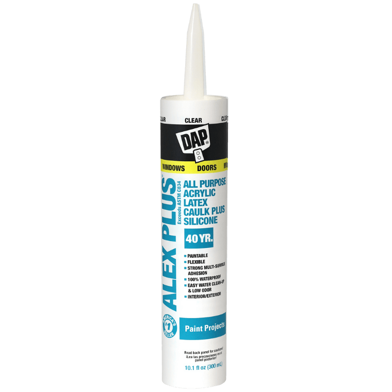 DAP Alex Plus Acrylic Latex All-Purpose Caulk 10.1 oz | Hardware Glue & Adhesives | Gilford Hardware & Outdoor Power Equipment