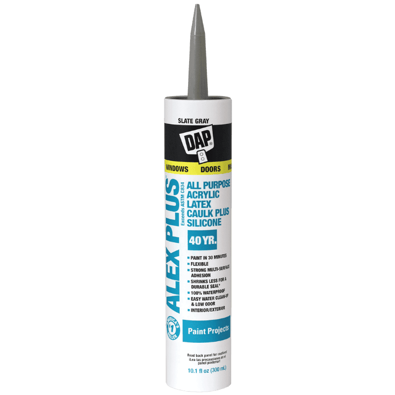 DAP Alex Plus Acrylic Latex All-Purpose Caulk 10.1 oz | Hardware Glue & Adhesives | Gilford Hardware & Outdoor Power Equipment