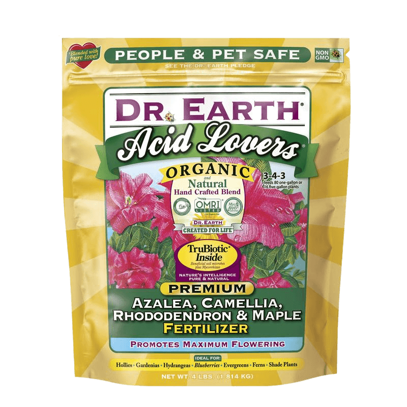 Dr. Earth Acid Lovers Granules Organic Flower Care 4 lb. | Fertilizers | Gilford Hardware