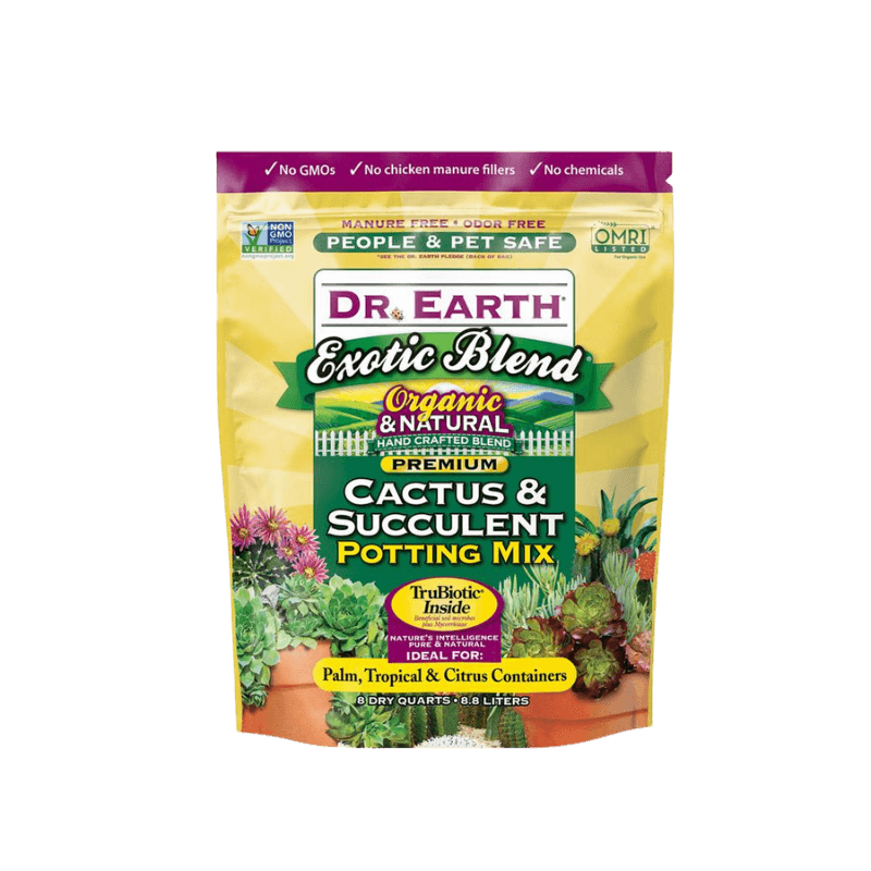 Dr. Earth Exotic Blend Organic Cactus & Succulent Potting Mix 8 quart | Fertilizers | Gilford Hardware & Outdoor Power Equipment