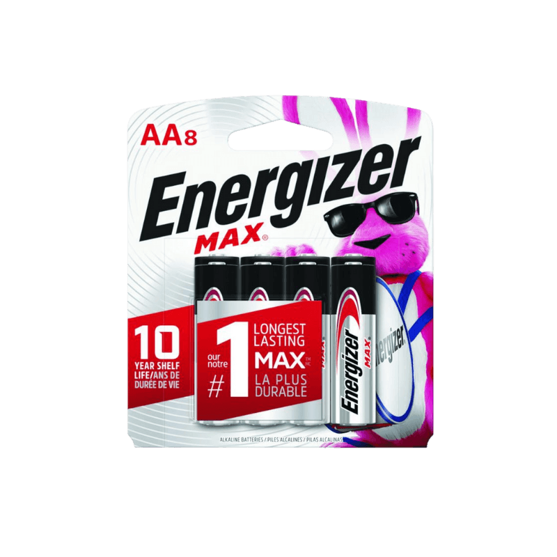 Energizer MAX Alkaline Batteries AA 8-Pack. | Electrical Fixtures/Supplies | Gilford Hardware & Outdoor Power Equipment