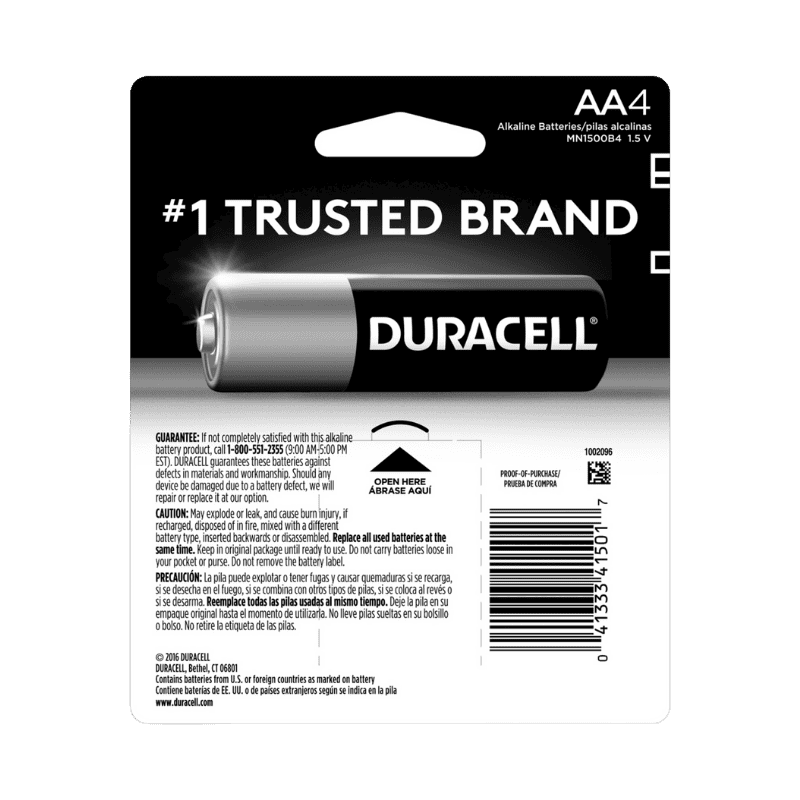 Duracell Coppertop AA Alkaline Batteries 4-Pack | Batteries | Gilford Hardware & Outdoor Power Equipment