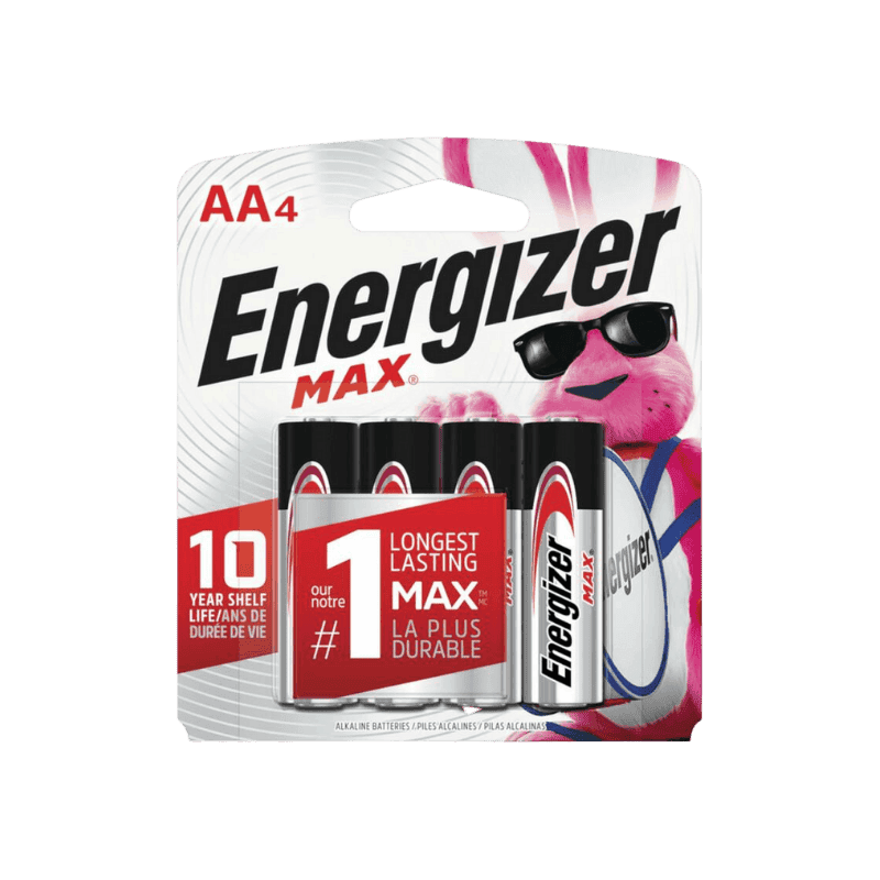 Energizer MAX AA Alkaline Batteries 4-Pack. | Gilford Hardware 