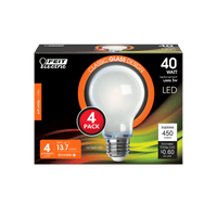 Thumbnail for Feit Electric A19 E26 (Medium) Filament LED Bulb Soft White 40 Watt Equivalence 4-Pack. | Gilford Hardware 