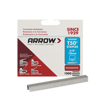 Thumbnail for Arrow Staples T50 3/8 in. W x 3/8 in. L 18 Ga. | Gilford Hardware 