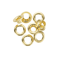 Thumbnail for General Tools Brass Grommet  3/8 in. Dia. x 0.375 in. Dia. 24-Pack. | Eyelets & Grommets | Gilford Hardware & Outdoor Power Equipment