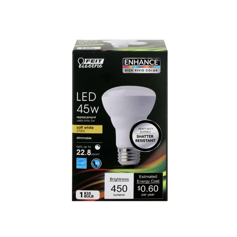 Feit Electric R20 E26 (Medium) LED Bulb Soft White 45 Watt Equivalence | Gilford Hardware 