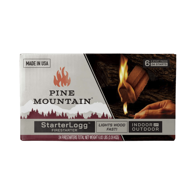 Pine Mountain Starter Logs Pine Sawdust Fire Starter 24-Packs | Gilford Hardware