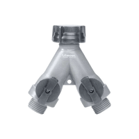 Thumbnail for Gilmour Polymer Threaded Male Y-Hose Connector with Shut Offs | Garden Hose Fittings & Valves | Gilford Hardware & Outdoor Power Equipment