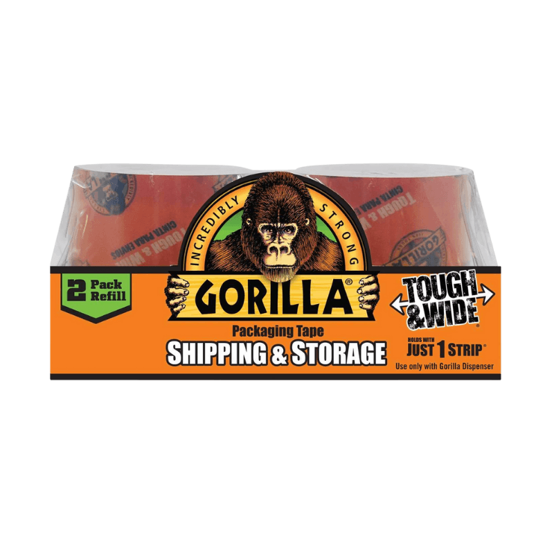 Gorilla Clear Shipping & Storage Tape 2.88 in x 60 yd 2-Pack. | Hardware Tape | Gilford Hardware & Outdoor Power Equipment