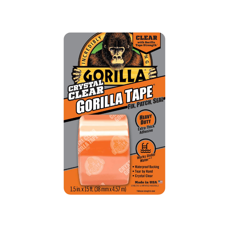 Gorilla Tape Crystal Clear 1.88 x 5 yard. | Hardware Tape | Gilford Hardware & Outdoor Power Equipment