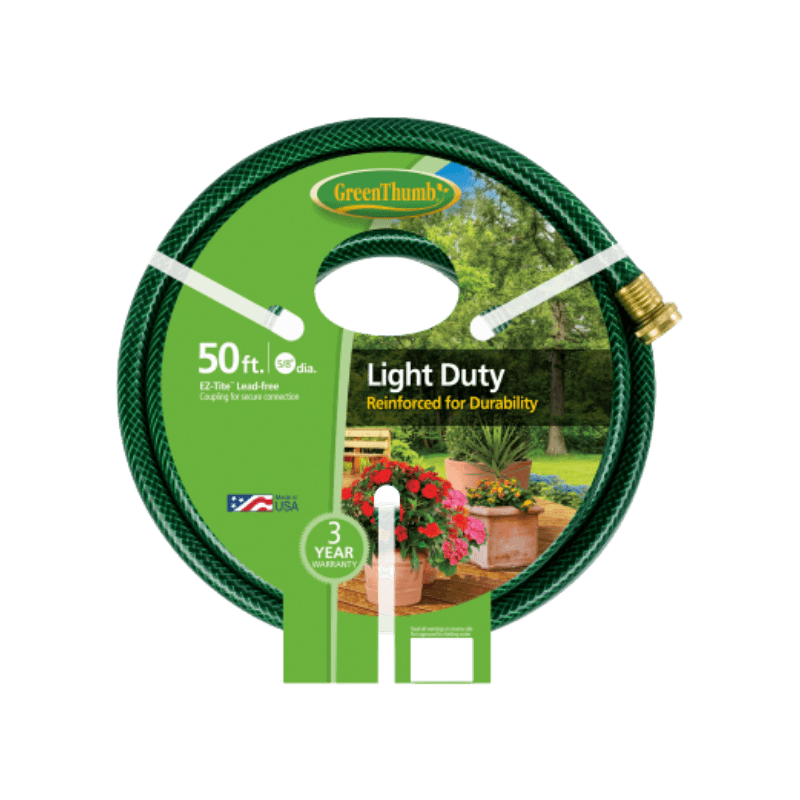 Green Thumb Garden Hose Light Duty 5/8" x 50' | Gilford Hardware