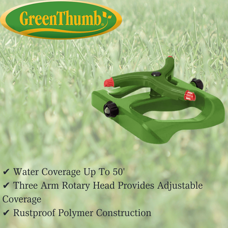 Green Thumb 3-Arm Rotary Sprinkler | Sprinklers & Sprinkler Heads | Gilford Hardware & Outdoor Power Equipment