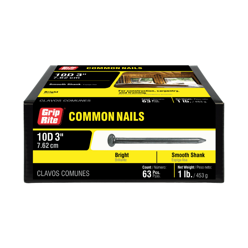 3 x .131 Inch (10d) 21 Degree - Plastic Collated - Bright Coated, Vinyl  Coated Framing Nail- Small Box ~420 Nails
