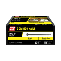 Thumbnail for Grip-Rite Nail Bright Steel Flat 10D 3-in. 1 lb. | Gilford Hardware 
