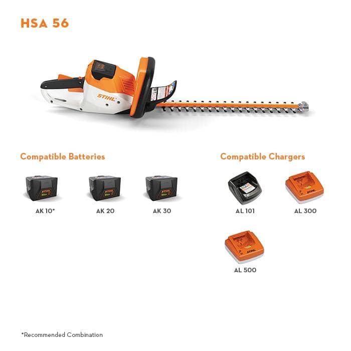 STIHL HSA 56 Battery Hedge trimmer | Gilford Hardware 
