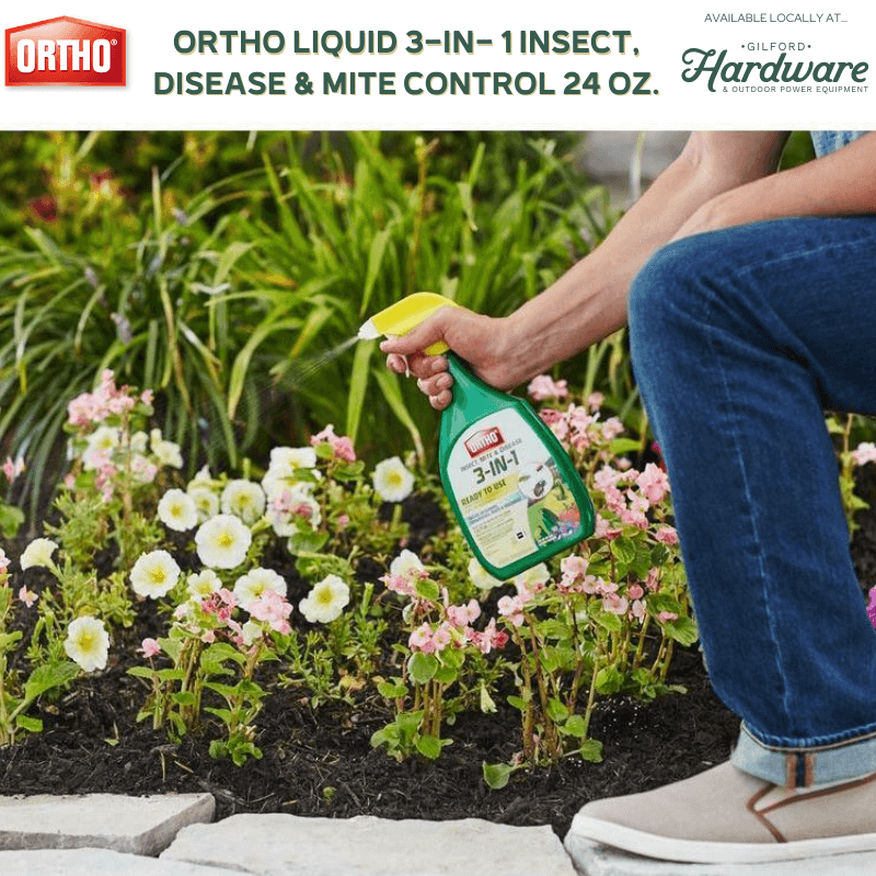 Ortho Liquid 3-in- 1 Insect, Disease & Mite Control 24 oz. | Household Insect Repellents | Gilford Hardware & Outdoor Power Equipment