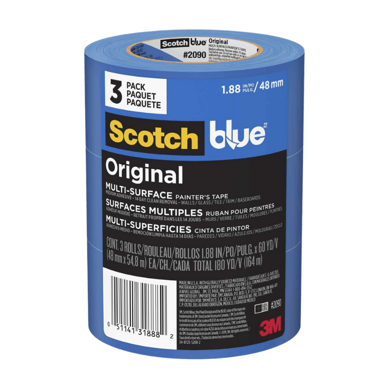 ScotchBlue Original Painter's Tape 1.88 x 60 yds. 3-Pack. | Gilford Hardware