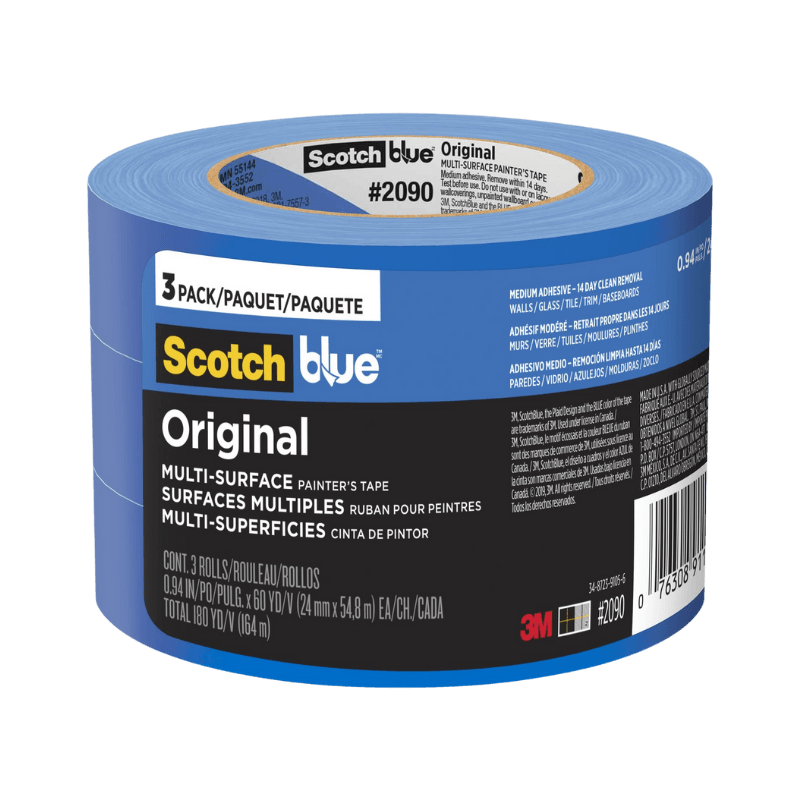 ScotchBlue Painter's Tape Medium Strength .094 in x 60 yd 3-Pack. | Gilford Hardware 