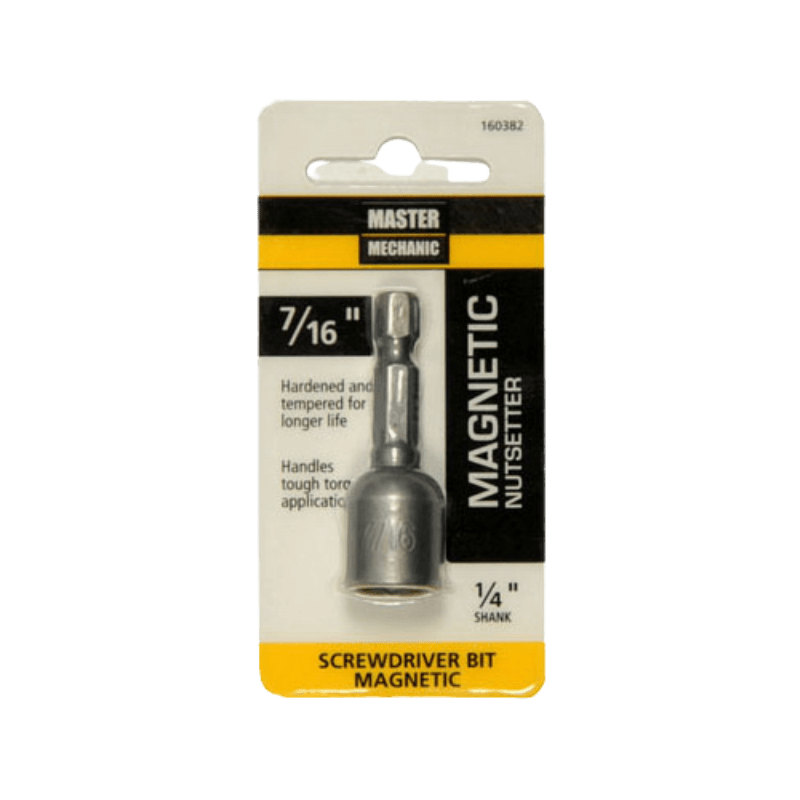 Master Mechanic Magnetic Nutsetter 2-1/2" x 7/16" | Drill Bits | Gilford Hardware & Outdoor Power Equipment