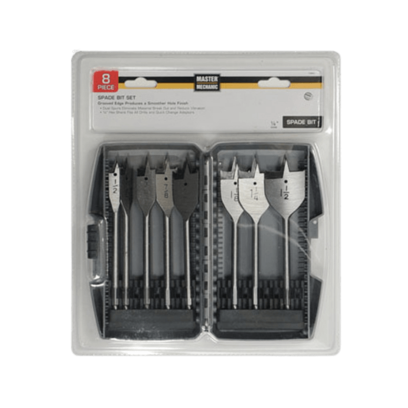 Master Mechanic Spade Bit Set 8-Piece. | Drill Bits | Gilford Hardware & Outdoor Power Equipment