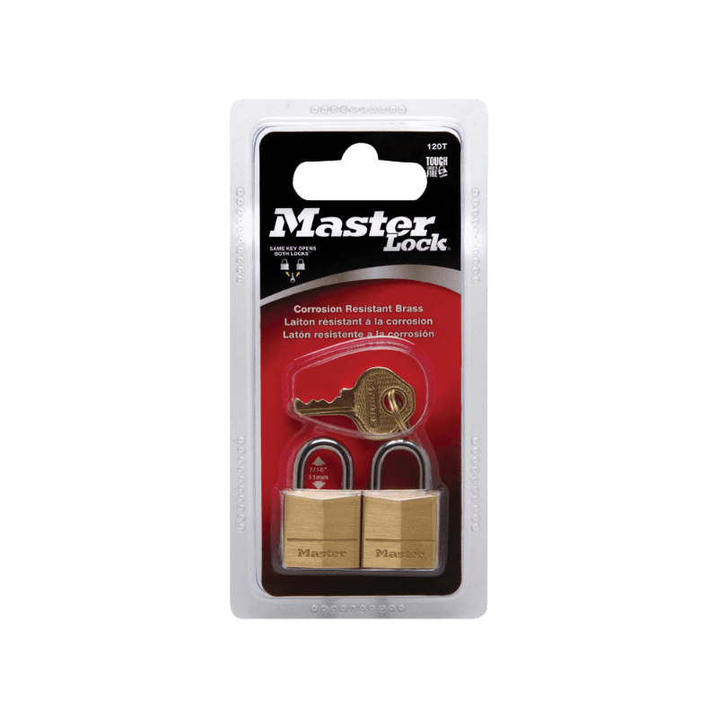 Master Lock Brass Pin Cylinder Padlock 3/4 in. 2-Pack. |  | Gilford Hardware & Outdoor Power Equipment
