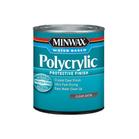 Thumbnail for Minwax Satin Clear Polycrylic 1 qt. | Stains | Gilford Hardware & Outdoor Power Equipment