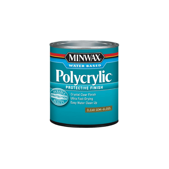 Minwax Polycrylic Protective Finish Semi-Gloss Clear 0.5 pt.