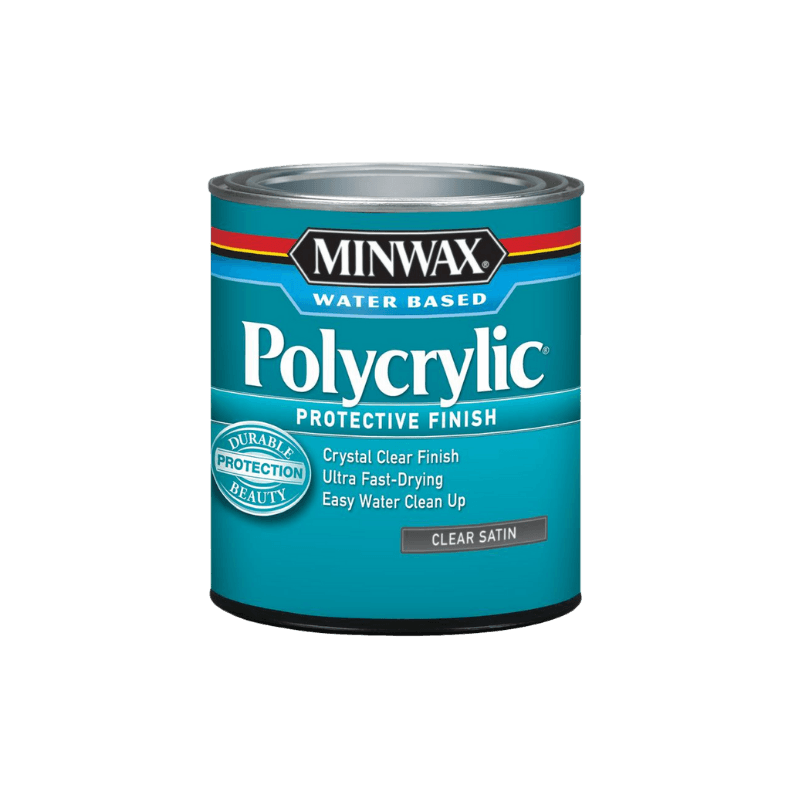 Minwax Polycrylic Protective Finish Satin Clear  0.5 pt. | Gilford Hardware 