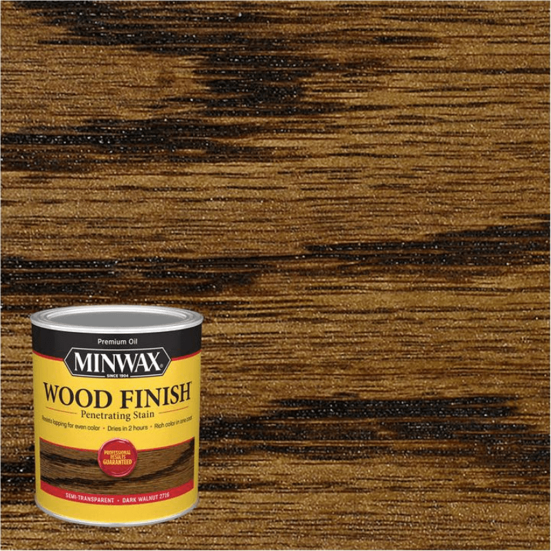 Minwax Wood Stain Oil Semi-Transparent Dark Walnut 1 qt. | Gilford Hardware 