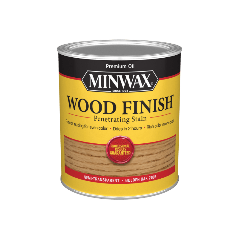 Minwax Oil-Based Wood Stain Semi-Transparent Golden Oak 1 qt. | Gilford Hardware 