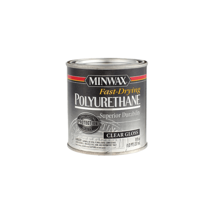 Minwax 63000 Fast-Drying Polyurethane, Clear - 1 qt can