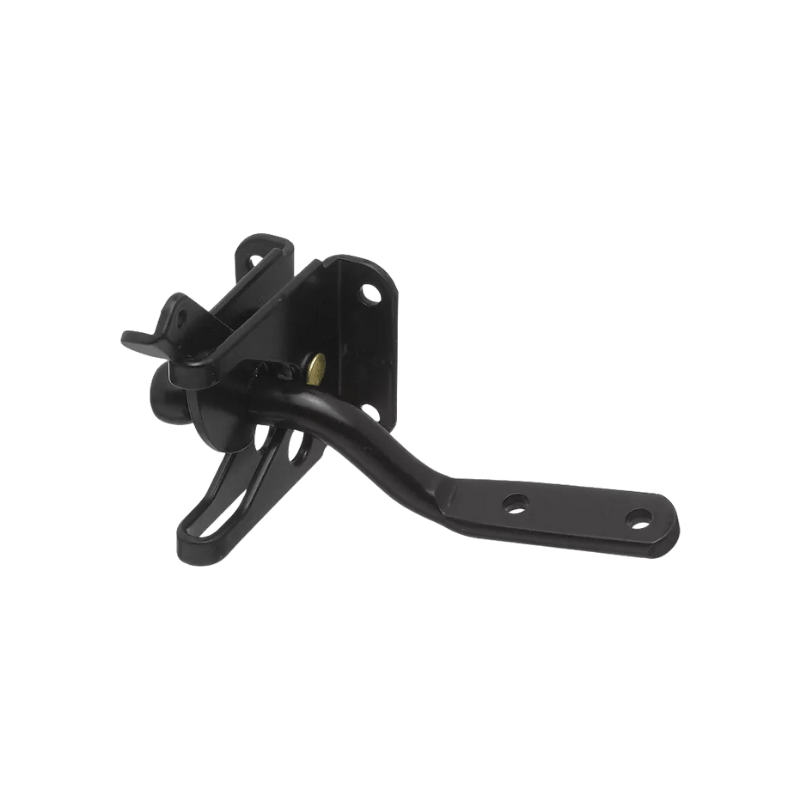 National Hardware Black Steel Automatic Gate Latch 4.44 in. H X 2.37 in. L | Gilford Hardware