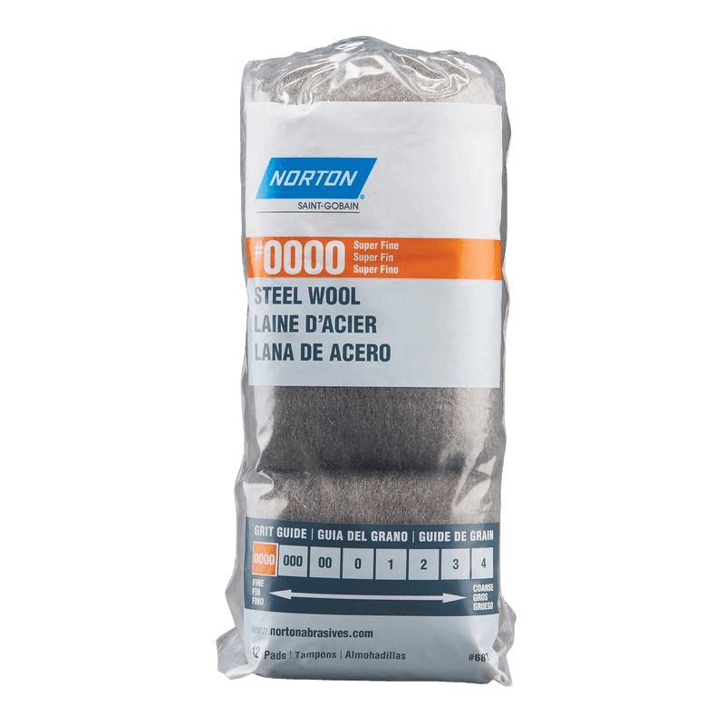 Norton 0000 Grade Super Fine Steel Wool Pad 12-pack. | Steel Wool | Gilford Hardware & Outdoor Power Equipment