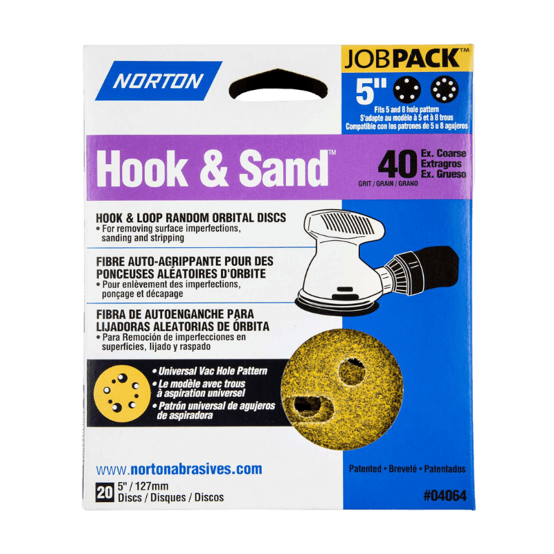Norton Sanding Disc H&L 40 Grit Extra Coarse 20-Pack. | Sanding Disc | Gilford Hardware & Outdoor Power Equipment