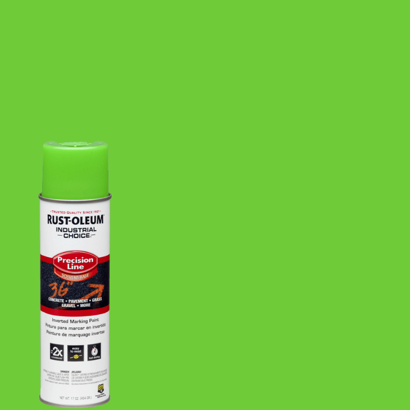 Rust-Oleum Industrial Choice Fluorescent Green Inverted Marking Paint 17 oz. | Gilford Hardware 