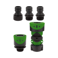 Thumbnail for Green Thumb Full-Flow Quick-Connector Hose End/Faucet Set | Gilford Hardware 