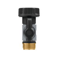 Thumbnail for Green Thumb Pro Flo Metal Hose Coupling With Shut-Off | Gilford Hardware