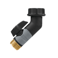 Thumbnail for Green Thumb Pro Flo Metal Gooseneck Connector With Shut-Off | Gilford Hardware 